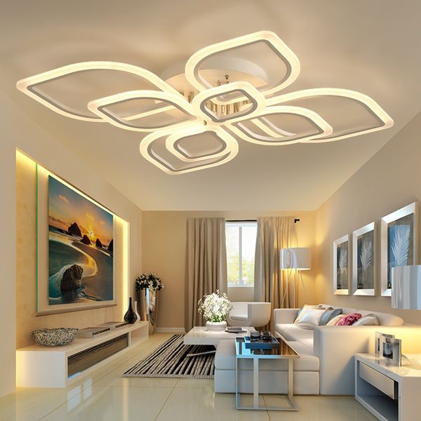 Light Modern Led Acrylic Ceiling Lights Modern Chandeliers Living