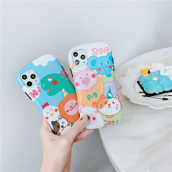

graffiti animal zoo cartoon elephant lion cell phone case for iphone 11 pro 6 6s 7 8 plus xs max xr xs