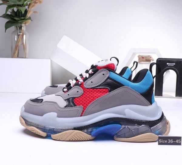 

new triple-s sneakers tennis cushion shoes men women running shoes sports designer shoes new color