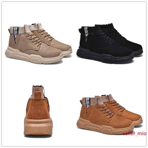 

2019 designer luxury mens boots winter boots black brown military triple casual martin boots size 38-44 639050