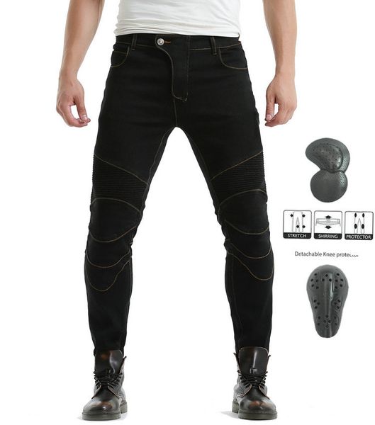 

genuine warrero / high-elastic motorcycle riding motorcycle pants straight slim racing waterproof jeans
