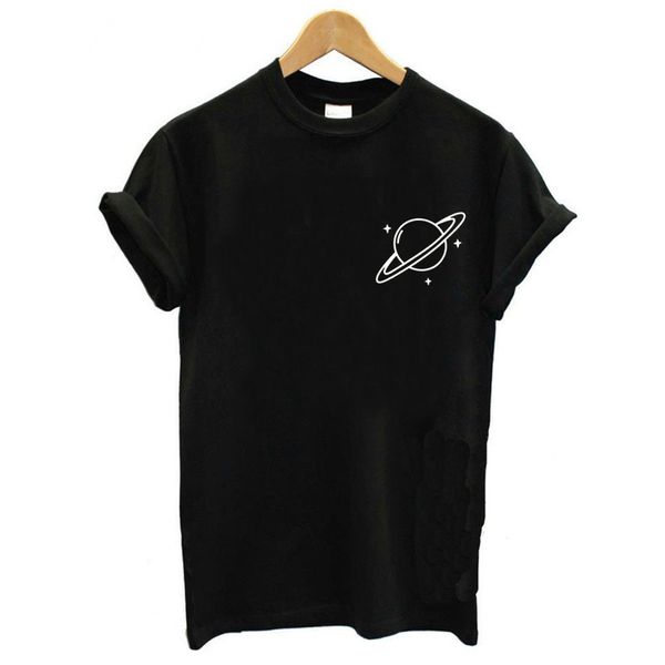 

женщины дизайнер tshirts женщин топы женские футболки женщины моды тонкий лето черный майка новая планета печати тонкий t plus size, White