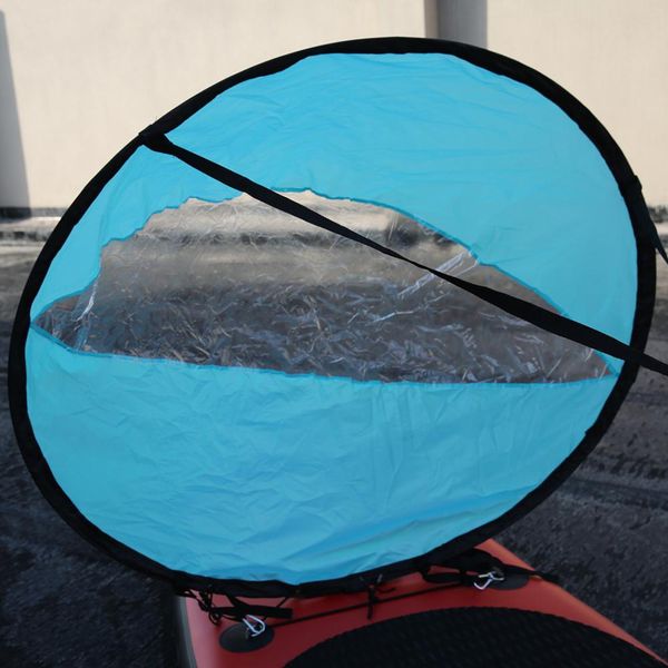 

hobbylane kayak boat wind sail foldable portable rowing boats transparent window