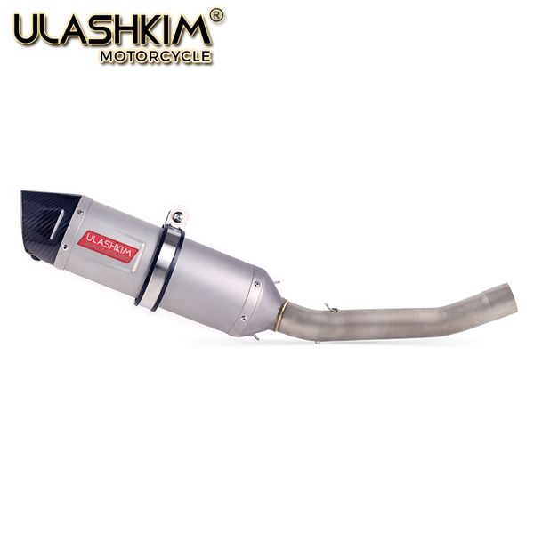 

motorcycle exhaust muffler escape middle link mid pipe full system slip on for z750 z 750 with db killer