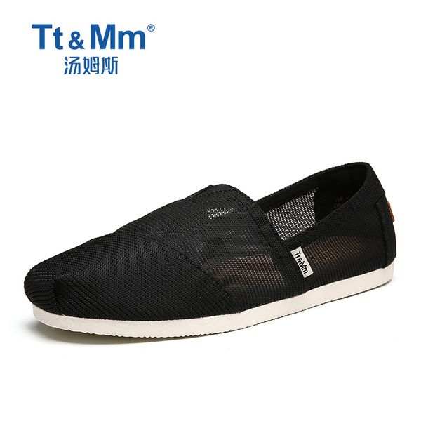 

mm wrap mens shoes spring espadrilles men 2019 hollow out shoes men breathable men's loafers slip on solid couple black