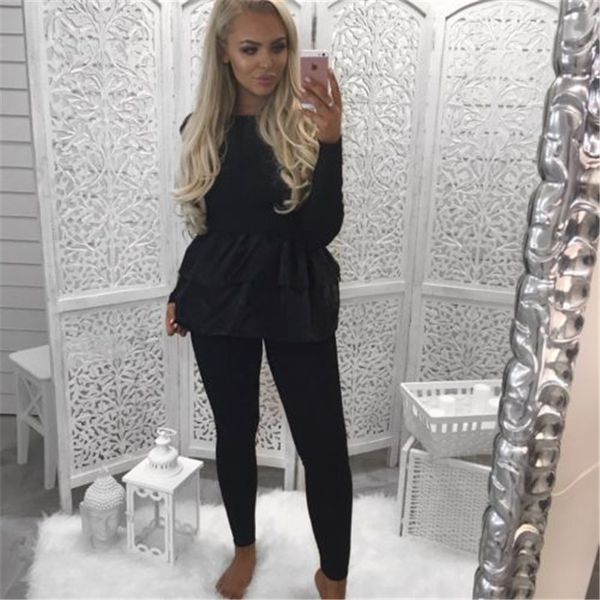 

spring women sweater stitching lace long sleeve o neck lace womens pullovers elegant grey, White