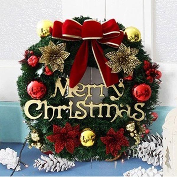 

colorful pvc garland decoration charistmas wreath hanging ornament window door pendant diy craft l home cute new