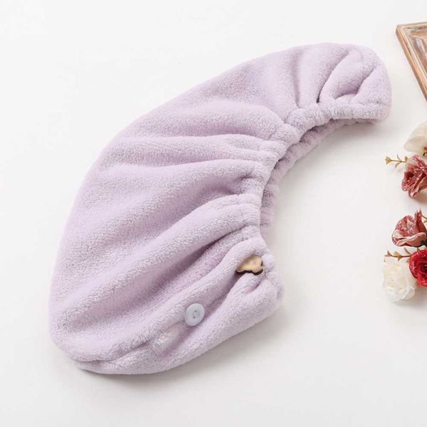

bath cap quick dry wrap turban spa water absorbent hair towel magic thickening hat ladies double side shower microfibre soft