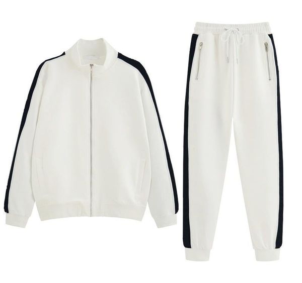 

high fashion mens womens designer tracksuits brand jacket pant set luxury casual spring suits kits drop shipping, Gray
