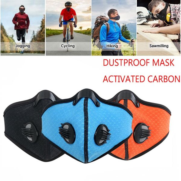 

carbon dustproof mask extra filter cotton sheet and valves for exhaust gas for running cycling mask bike motor accessories