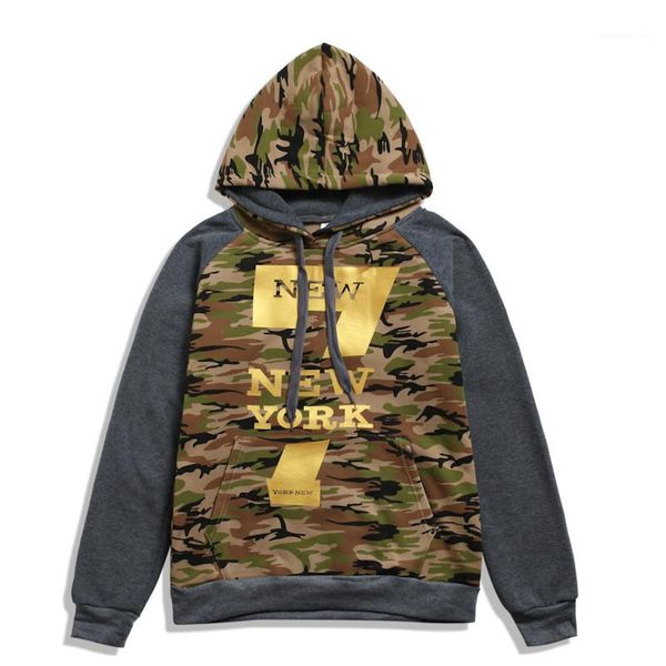 

camouflage mens designer hoodies spring autumn long sleeve hooded mens sweatshirts casual letters printed mens clothes, Black