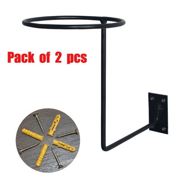 

2 pack chcycle multifuctional screws thickened wall mount helmet holder rack storage organizer hanging h2-001-2