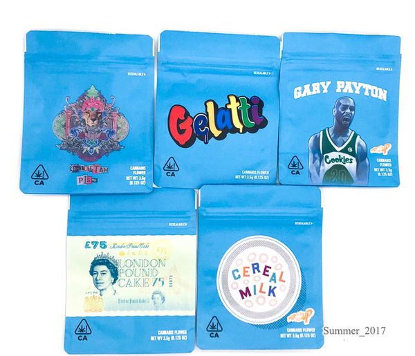 

3,5 грамм Печенье мешок Упаковка мешки пахнут Proof воскового California Cheetah Piss Gelatti Пэйтон Лондон Pound Cake Cereal молоко