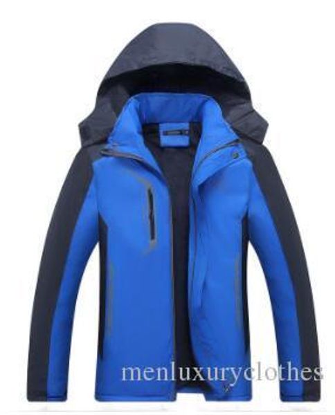 

mens ski jacket hooded windbreaker windrunner thick fleece winter sports athletic designer coats, Black;brown