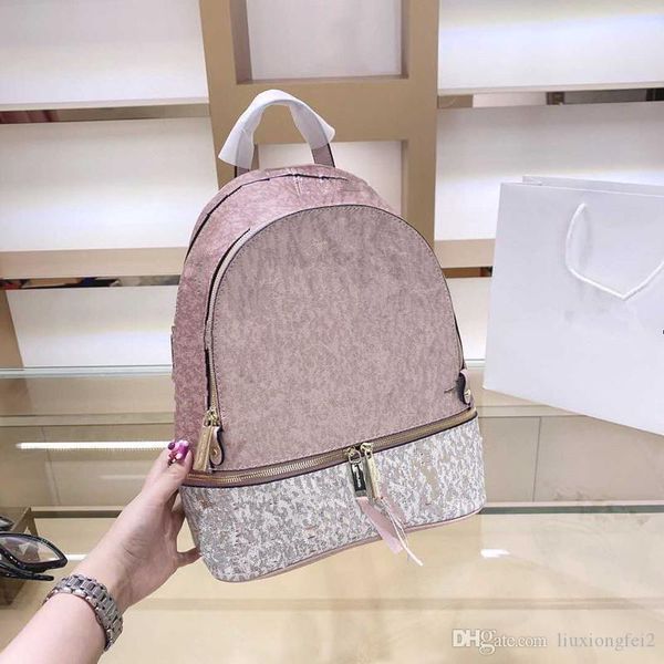 

spring new women's bag pure leather backpack