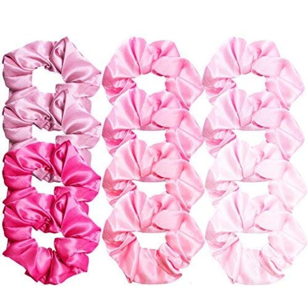 2019 Cubaco Satin Hair Scrunchies Elastic Hair Bobbles Scrunchy