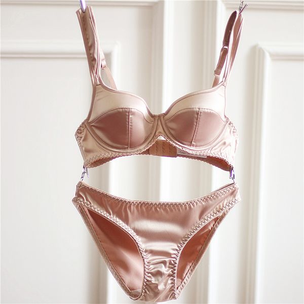 

европа sexy nude бюстгальтеры set нежный невидимый converible пуш-ап нижнее белье set 3 / 4cup косточках brassiere набор для женщин, Red;black