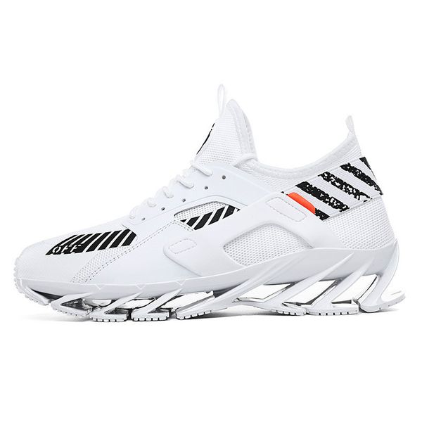 

2020 fashion blade sneakers men's large size breathable small coconut running shoes casual net red white shoes fashion dad, Black