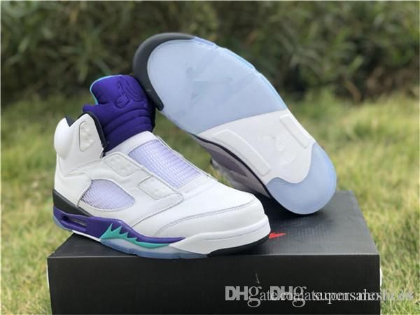 

wholesale 5 v nrg fresh prince low white purple men basketball shoes 5s sneakers sports outdoor trainers