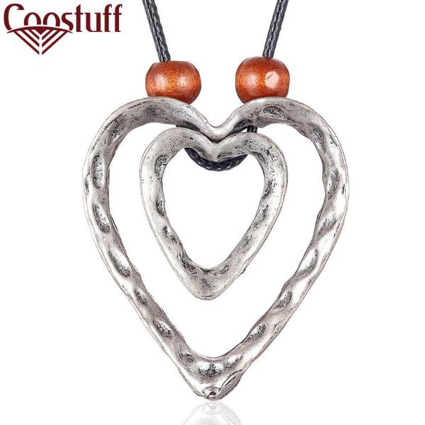 

vintage silver сердце ювелирные изделия для персонализированных подарков длинные цепи подвески аксессуары женщины о себе ожерелье подвески ж