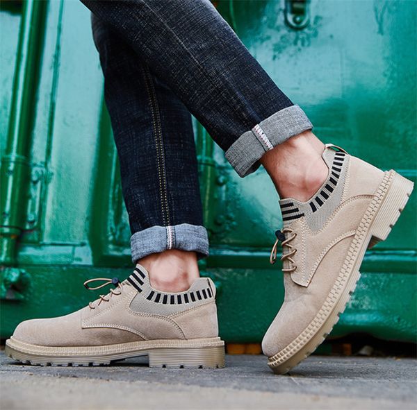 

2019 selling mens trendy fashion designer shoes casual wild two-tone mens jogging s shoes, Black