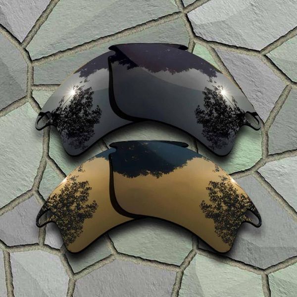 

sunglasses lenses grey black&bronze copper polarized replacement for fast xl