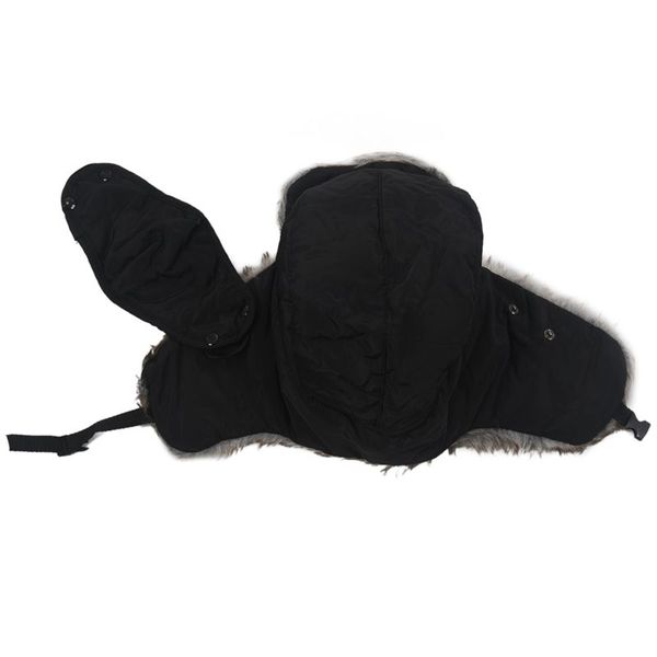 

men women winter trapper trooper earflap warm ski hat with mask, black, Blue;gray