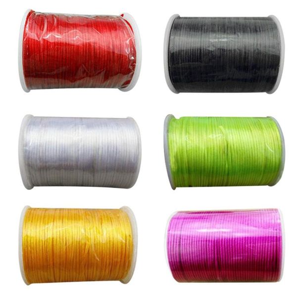 

100 метров 2.5mm китайский узел плетеный тема handcraft материалы китайский новый год украшение аксессуары распродажа, Black;white