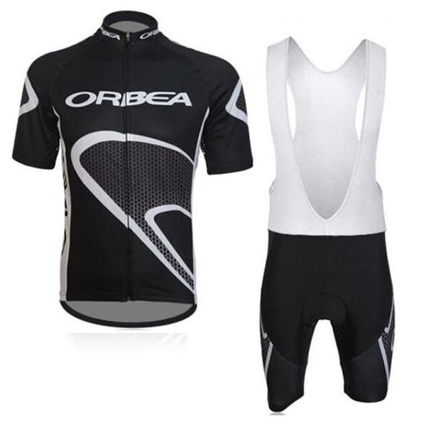 

new men cycling jersey set ropa de ciclismo summer orbea short sleeve mountain bike clothing sports uniformes suit k012140, Black;blue
