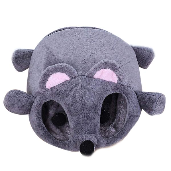 

soft pet house dog bed cat small animal products gray mouse pet nest
