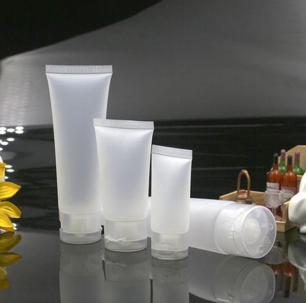 

empty portable travel tubes squeeze cosmetic containers cream lotion plastic bottles refillable bottles 20ml 50ml 30ml 100ml