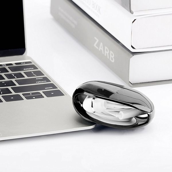 

wire cord organizer holder smart for headphones usb earphone cables automatic closing line cable winder @2