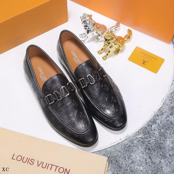 

19fw luxury brands mens dress shoes oxford shoes for men loafers zapatos hombre vestir formal shoes men sapato social masculino yecq7, Black