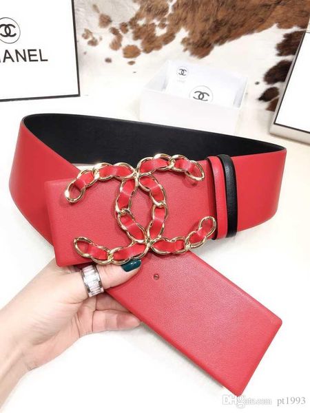 

2020uu99 ubelts men's designer 7.0cm leather business buckle luxury black belt gold buckle women's belt gift bag, Black;brown