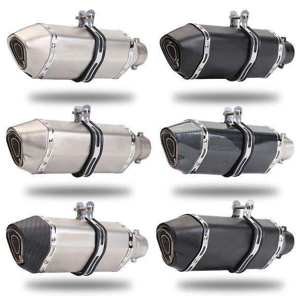 

universal motorcycle small hexagonal exhaust pipe modified muffler motorbike universal vent-pipe for yamaha etc