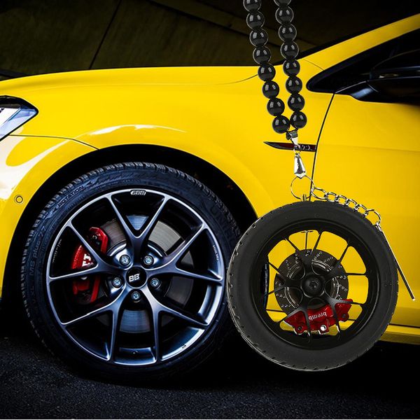 

diy bb sr rim car auto enthusiasts parts rear view mirrow pendent set jdm hellaflush (rim+brake disc+absorber+beads+tire