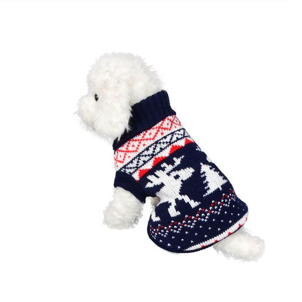 

christmas elk dog dog clothes thick winter sweater for dogs deer sweaters clothing knitted sweater warm breathable