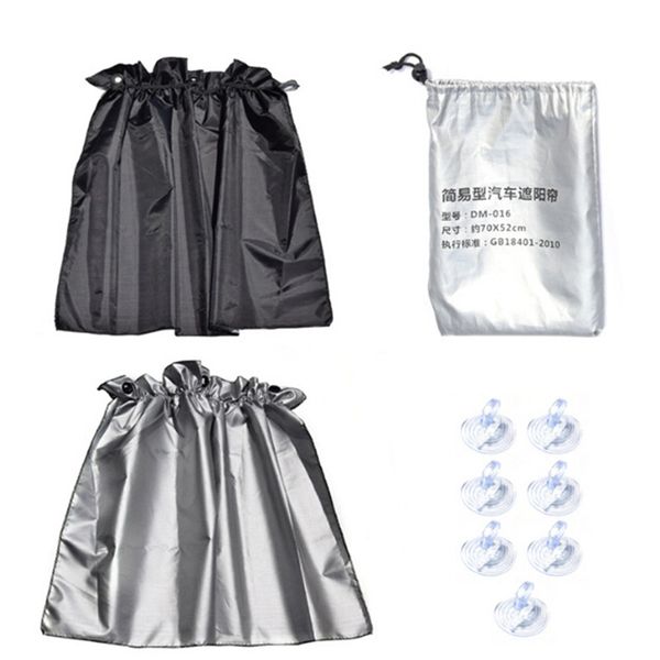 

2pcs/lot sunshade curtain sucker universal car sunscreen insulation silvering blackout curtains side