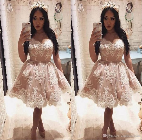 

sweetheart beading tea length short cocktail dresses party dresses evening gowns formal wear vestidos cortos robes de cocktail