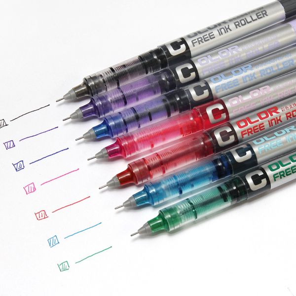 

angelhere store 1 pcs gel pen diy office stationery school supplies smooth writing 7 color 0.38 mm pen stationery kawaii