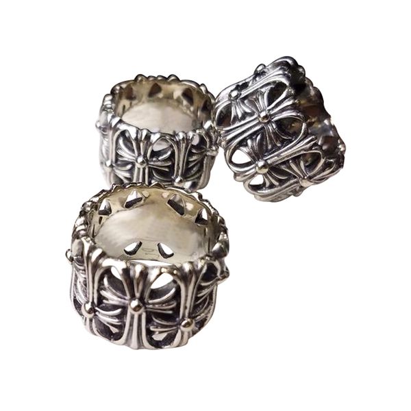 

2019 new Copper silver cross ring for man Rock punk street hip hop Retro jewelry for man