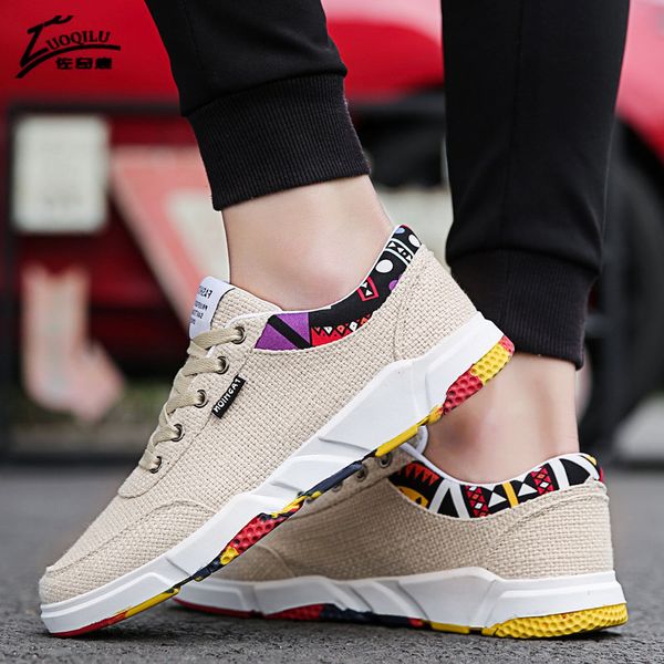 

new men sneakers casual shoes men lovers printing fashion flat tenis masculino vulcanized shoes loafers zapatos de hombre, Black