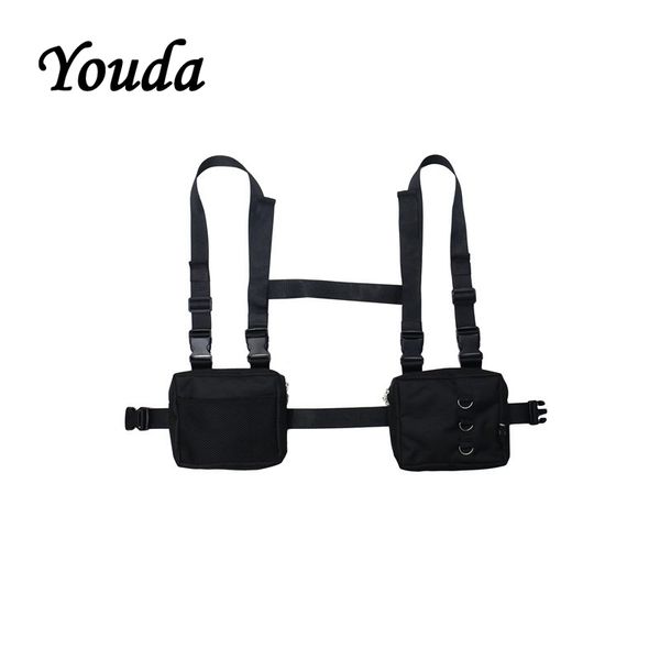 

youda 2019 new fashion hip hop style chest bag personality couple tactical package male street cool camouflage chest bags