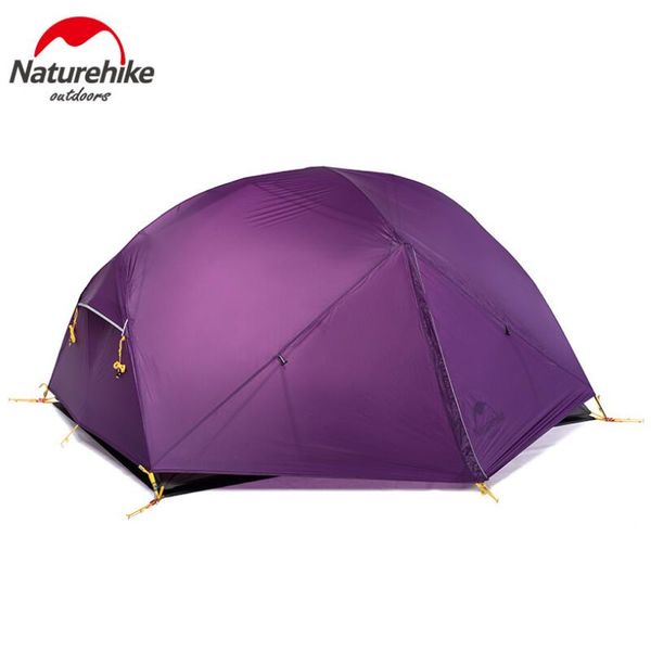 

naturehike 2 person tent ultralight outdoor camping tent waterproof 20d nylon fabic 3 season tourism hiking tents with mat
