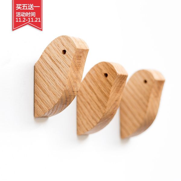 

creative bird solid wood hook lovely coat hook hanging the sitting room the wall wooden contracted hangers decoration