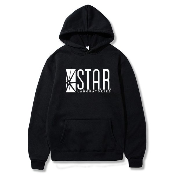 

star s.t.a.r.labs jumper the flash gotham city comic books black hoodie hoodies sweatshirt men 2019 hooded hoody s-xxxl