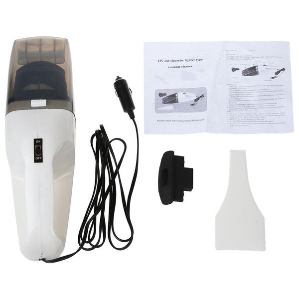 

car vacuum cleaner wet and dry dual-use super suction 5meter 12v 60w tile vacuum cleaner portable (white
