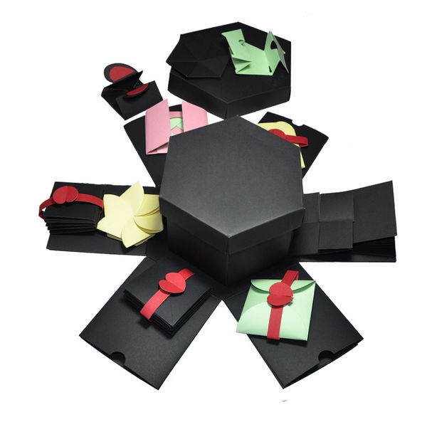 

unfinished surprise explosion gift present box for diy scrapbook p birthday anniversary valentine's magic gift box