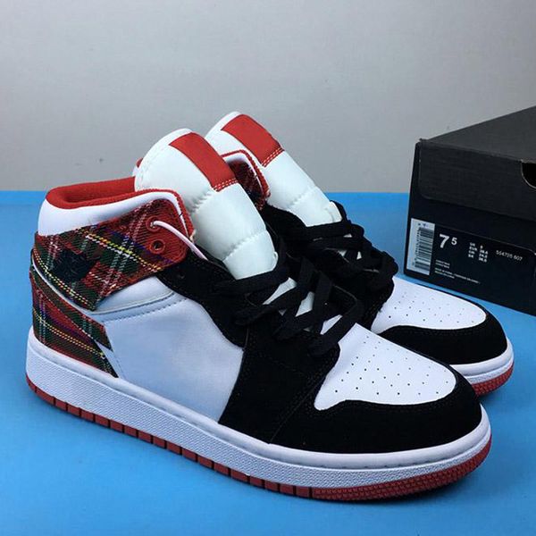 

1s origin story jumpman 1 crystal origin solefly 3 1s kids basketball shoes for mens nrg bred women men chaussures sneakers, Black