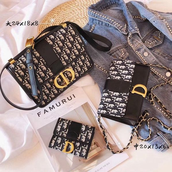 

2019 new fashion shoulder gold chain ladies handbag messenger bag -2231